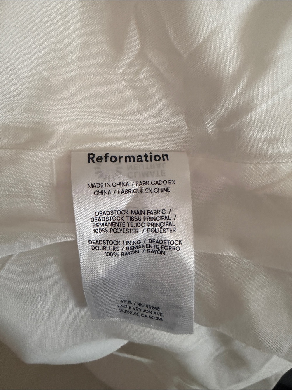 Reformation White Zenni dress Size 2 - Picture 8 of 9